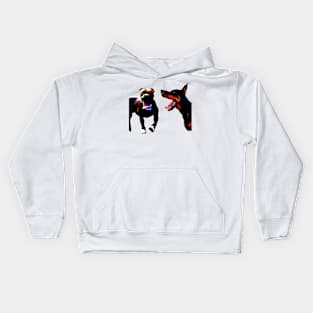 Pitbull and Doberman Kids Hoodie